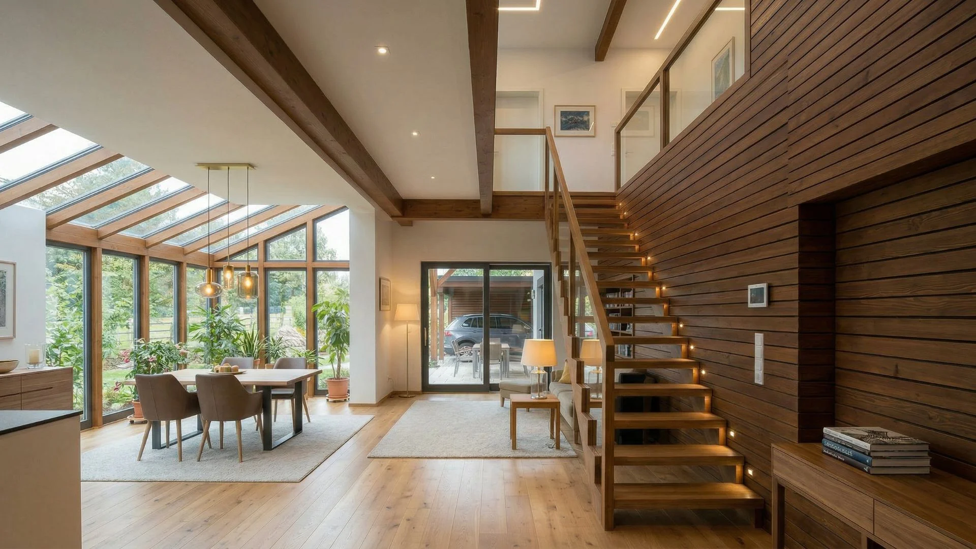 Ideen mit Holz - Wohnraumgestaltung - KI-generiertes Bild